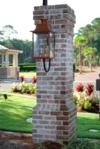 Savannah Grey Handmade Brick Lamppost